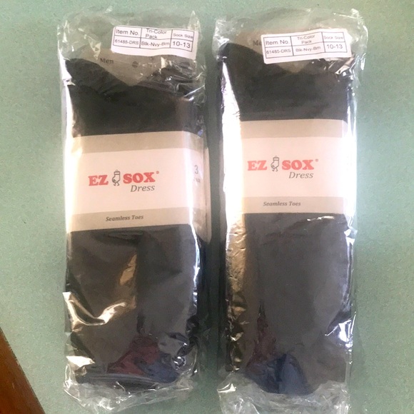 EZ SOX | Underwear & Socks | Ez Sox Mens 6 Pair Tricolor Pack Sz 13 ...